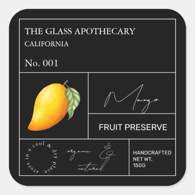 Apothecary Mango Label (Front)