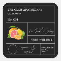 Apothecary Mixed Citrus Label