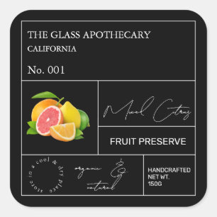 Apothecary Mixed Citrus Label