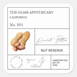 Apothecary Peanut Label