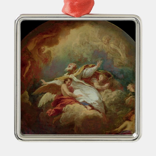 Apotheosis of St. Ambrose Metal Tree Decoration (Front)