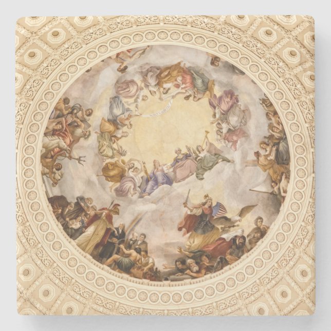 Apotheosis of Washington Stone Coaster (Front)