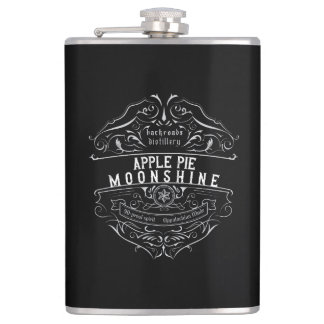 Appalachia Moonshine Label Hip Flask