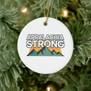 Appalachia Strong Ceramic Tree Decoration