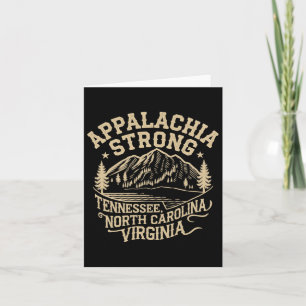 Appalachia Strong Mountain Outdoors Hiking Nc Uni Card
