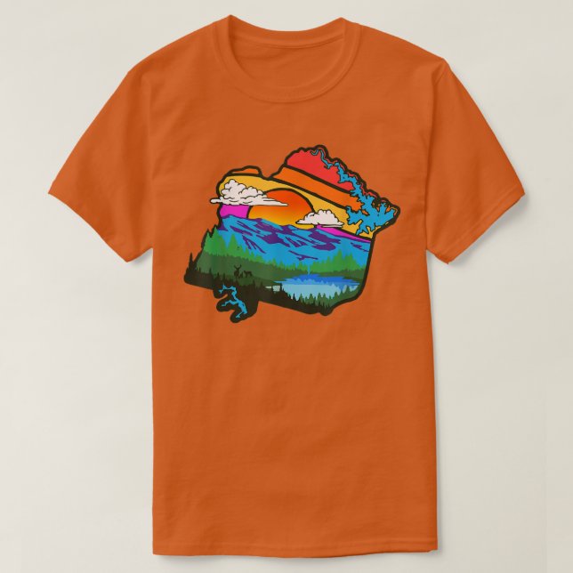 Appalachia Virginia Franklin County Nature & Outdo T-Shirt (Design Front)