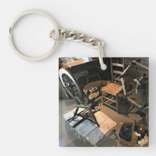 Appalachian Home Life at Mabry Mill, Virginia Post Key Ring