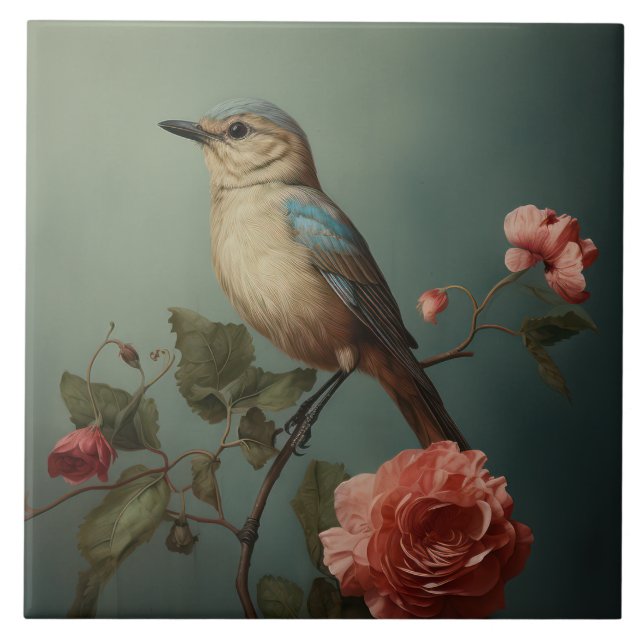 Appalachian Morning Bird  Tile (Front)