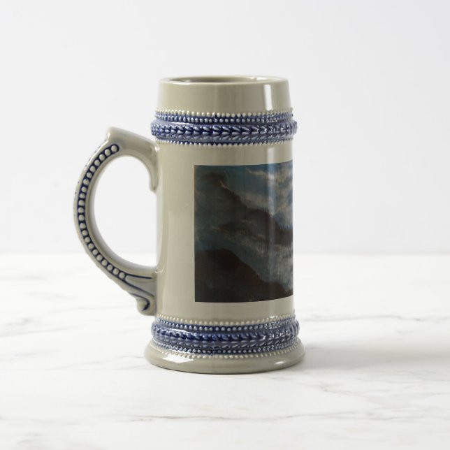 APPALACHIAN MOUNTAINS BLUE BEER STEIN (Left)