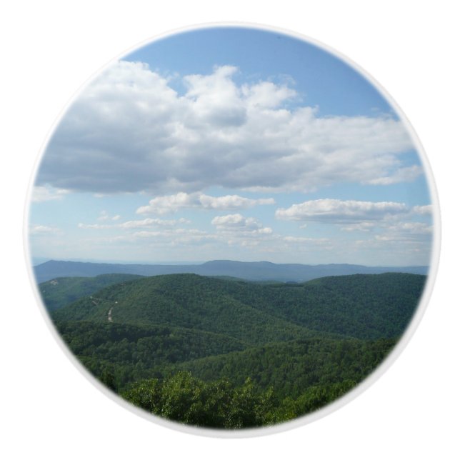 Appalachian Mountains I Shenandoah Ceramic Knob (Front)