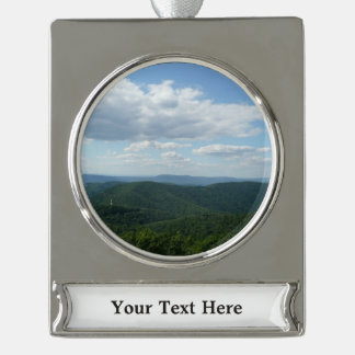 Appalachian Mountains I Shenandoah Silver Plated Banner Ornament