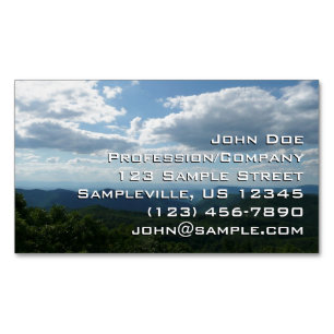 Appalachian Mountains II Shenandoah Magnetic Business Card