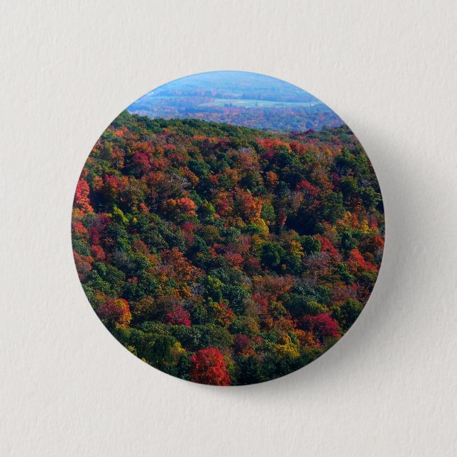 Appalachian Mountains in Fall 6 Cm Round Badge (Front)