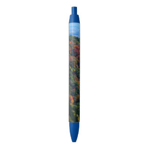 Appalachian Mountains in Fall Blue Ink Pen