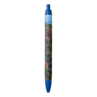 Appalachian Mountains in Fall Blue Ink Pen