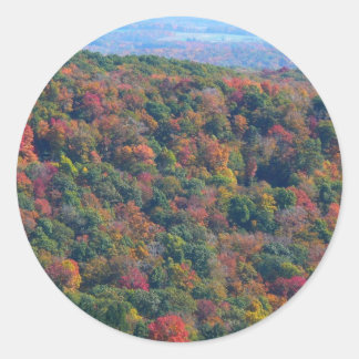 Appalachian Mountains in Fall Classic Round Sticker