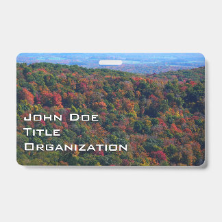 Appalachian Mountains in Fall ID Badge