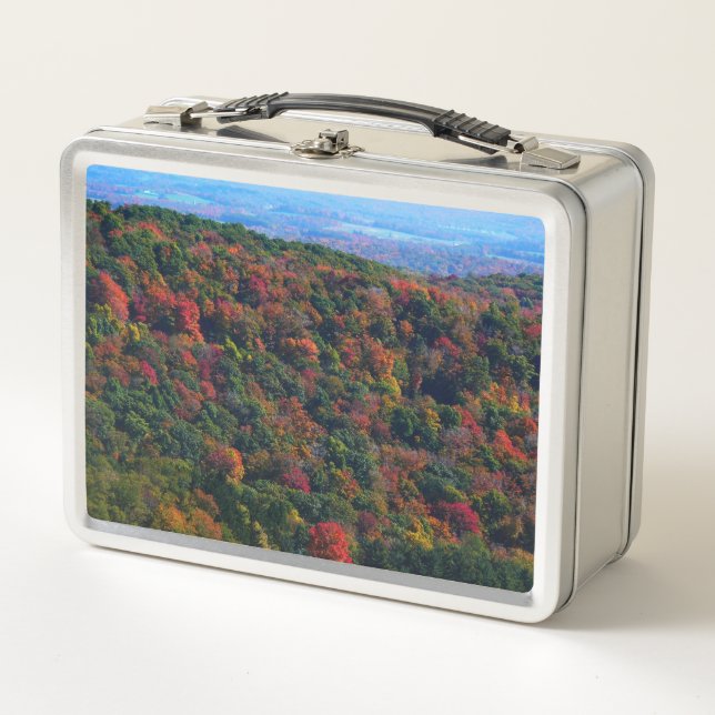 Appalachian Mountains in Fall Metal Lunch Box (Front)