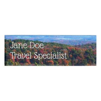 Appalachian Mountains in Fall Name Tag