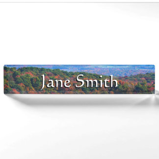 Appalachian Mountains in Fall Nameplate