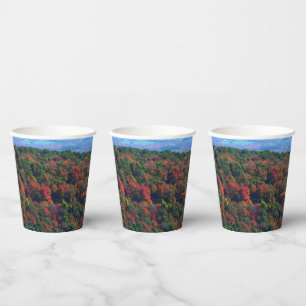 Appalachian Mountains in Fall Paper Cups