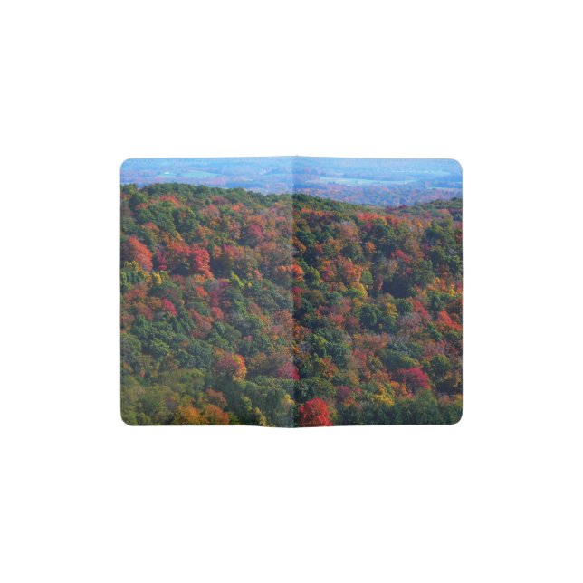 Appalachian Mountains in Fall Pocket Moleskine Notebook (Opened)