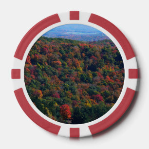 Appalachian Mountains in Fall Poker Chips