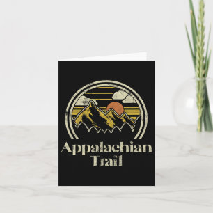 Appalachian Mountains Trail Vintage Hiking Camp Re Card