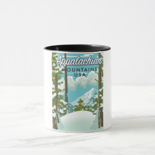 Appalachian Mountains Travel poster Mug