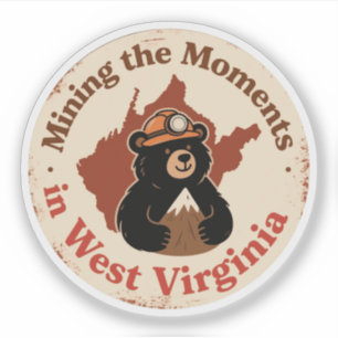 Appalachian Pride_West Virginia Bear Miner Vintage