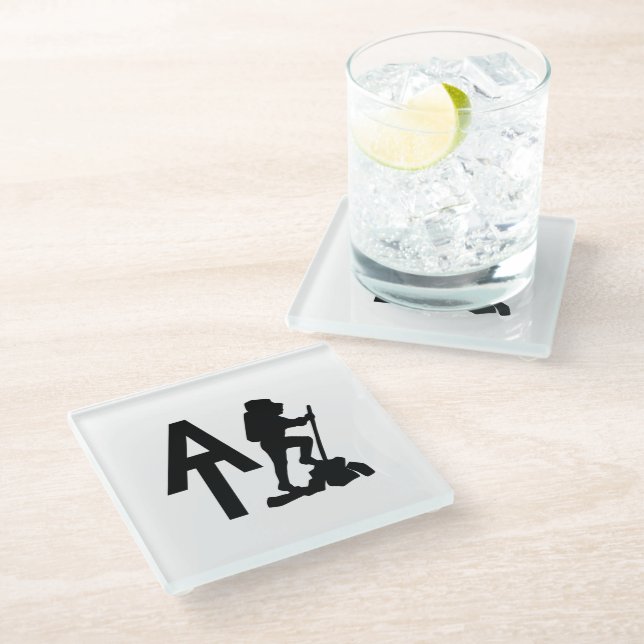 Appalachian Trail  -  AT  -  Bucket List Hike Glass Coaster (Angled)