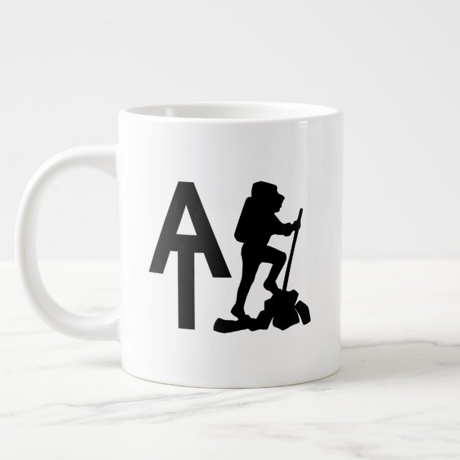 Appalachian Trail  -  AT  -  Bucket List Hike Large Coffee Mug (Left)