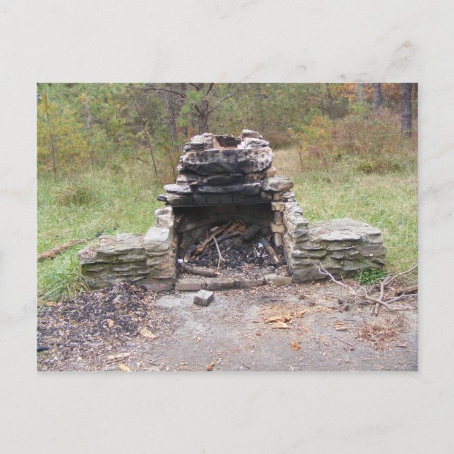 appalachian trail fall pennsylvania camp postcard (Front)