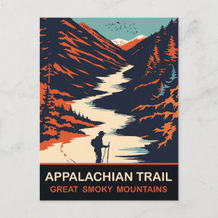Appalachian Trail, Great Smoky Mountains, Travel Postcard