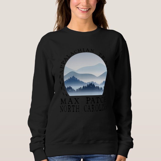 Appalachian Trail Hikers Hiking at Maxpatch North  Sweatshirt (Front)