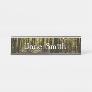 Appalachian Trail in October at Shenandoah Desk Name Plate