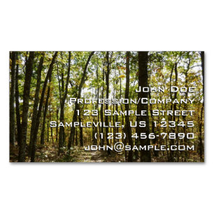 Appalachian Trail in October at Shenandoah Magnetic Business Card