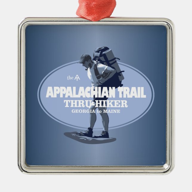 Appalachian Trail (TH) Metal Tree Decoration (Front)