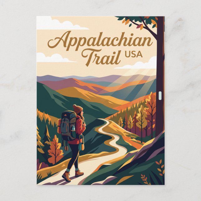 Appalachian Trail USA Postcard (Front)