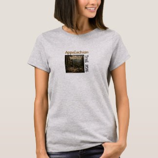 Appalachian Trail woodcut female customizable date T-Shirt
