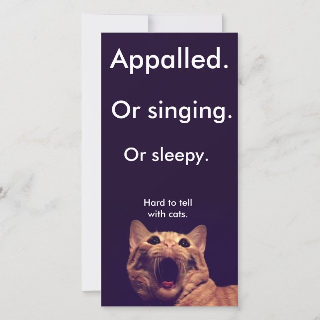 Appalled.  Probably. (Front)