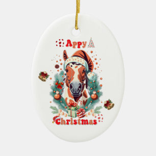 Appaloosa Christmas Ceramic Tree Decoration