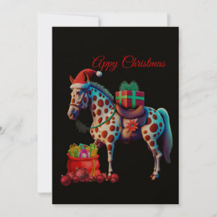 Appaloosa Christmas Holiday Card