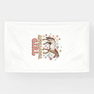 Appaloosa Girl Vintage Horse Western T-Shirt Desig Banner