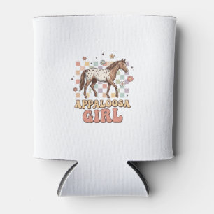 Appaloosa Girl Vintage Horse Western T-Shirt Desig Can Cooler