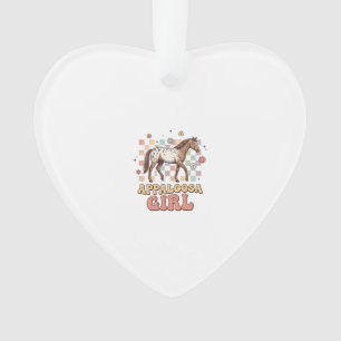 Appaloosa Girl Vintage Horse Western T-Shirt Desig Ornament