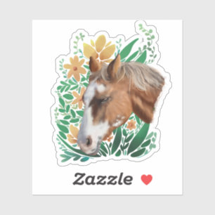 Appaloosa Horse and Flowers
