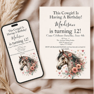 Appaloosa Horse Birthday Invitation