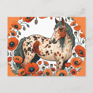 Appaloosa Horse Poppy Appy Horses                  Postcard