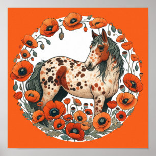 Appaloosa Horse Poppy Appy Horses Poster